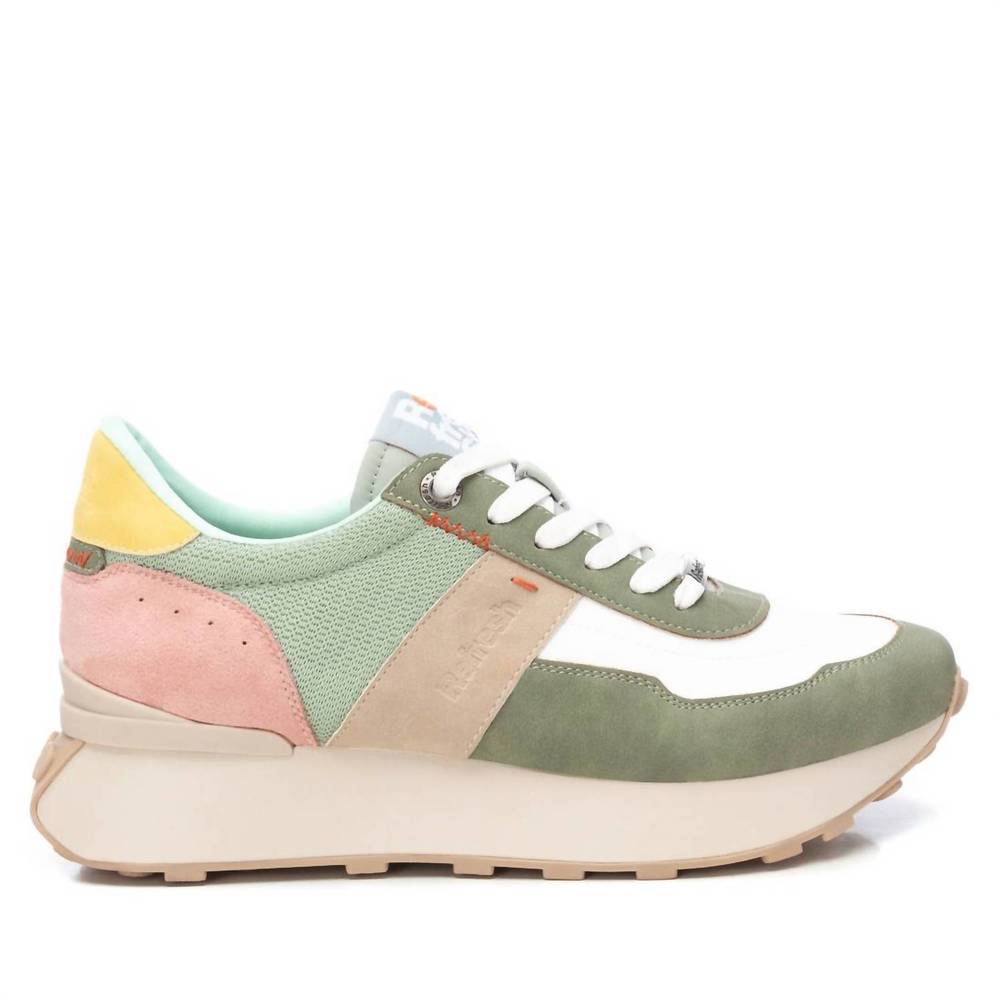 NEW XTI women's casual sneakers in aqua